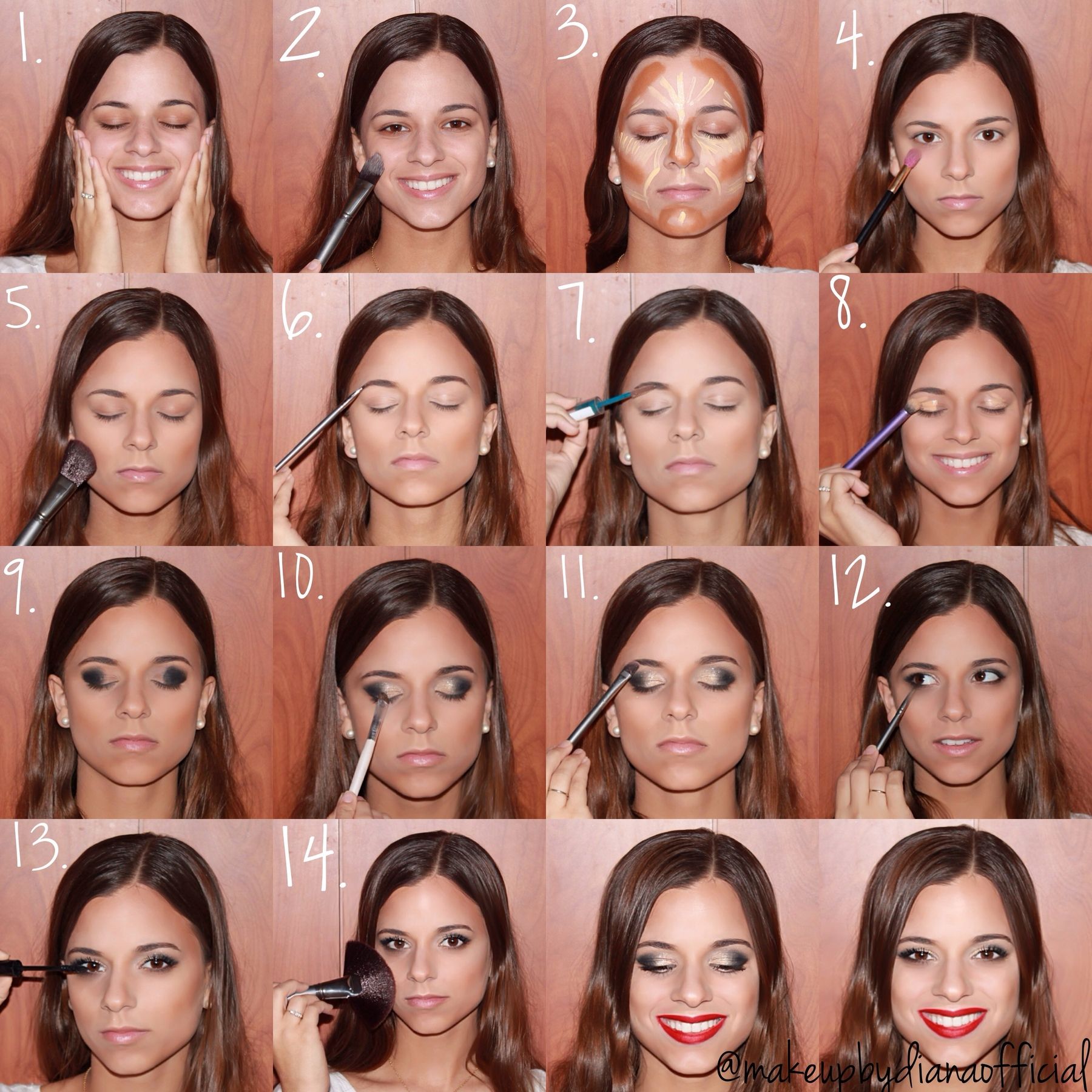 Как наносить макияж на лицо пошаговое фото
